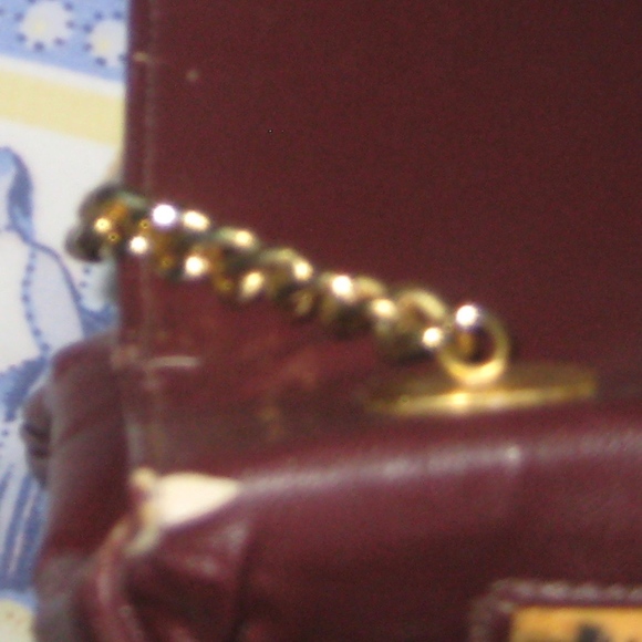 Susan Gail Leather Crossbody Handbag in Ruby Red - Picture 7 of 7